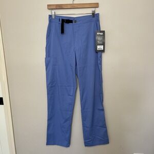 NWT Grey's Anatomy 4‎ Pocket Belt Cargo Scrub Pant Ciel Blue Small Short